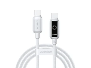 Añadir a la cesta Joyroom Cable Blanco 1,2 m USB‑C a USB‑C Intelligent Power‑Off 100 W Joyroom Cable Blanco 1,2 m USB‑C a USB‑C Intelligent Power‑Off 100 W