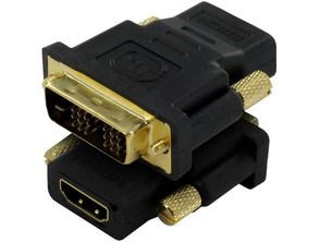 Añadir a la cesta Adaptador DVI (macho) - HDMI (hembra) Adaptador DVI (macho) - HDMI (hembra)