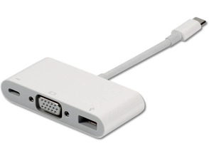 Adaptador Apple MJ1L2ZM/A de USB Tipo C a VGA para MacBook