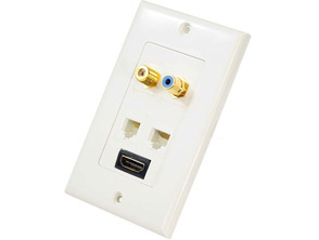Añadir a la cesta Placa de pared HDMI/RJ45/RCA/Coaxial Placa de pared HDMI/RJ45/RCA/Coaxial