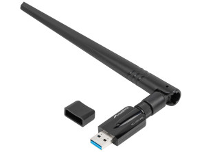 ADAPTADOR USB TARJETA DE RED INALÁMBRICA NC-1200-WIE AC1200 DOBLE BANDA 1X INTERNA + 1X ANT EXTERNA