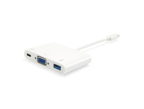 ADAPTADOR USB-C EQUIP 133462 A VGA USB-A 3.0 USB-C PD 60W HEMBRA