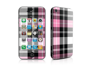 Skin Pink Plaid iPhone 4