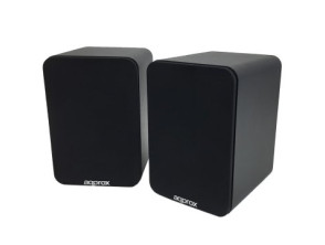 ALTAVOCES AUTOAMPLIFICADOS BLUETOOTH 2.0 APPROX 30W POR CANAL BT5.0 RCA ÓPTICA COAXIAL NEGRO