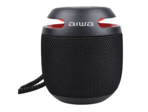 ALTAVOZ PORTÁTIL BLUETOOTH AIWA BST-100BK 5W RMS NEGRO CON MICROFONO IP66 Y BATERÍA 8h
