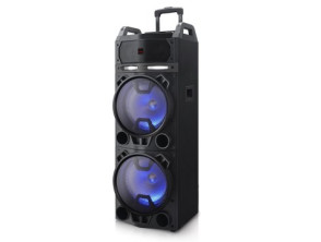 ALTAVOZ BLUETOOTH TROLLEY AIWA KBTUS-900 - Potente Sonido Portátil - 100W RMS - Batería 7000mAh - Radio FM - Bluetooth 4.2