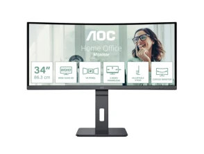 Añadir a la cesta Monitor AOC CU34P3CV WQHD VA UltraWide 34" Curvo 100 Hz Negro Monitor AOC CU34P3CV WQHD VA UltraWide 34" Curvo 100 Hz Negro