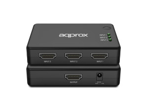 Añadir a la cesta Switch HDMI 4K 3x1 Control Remoto Negro - Approx APPC29V4 Switch HDMI 4K 3x1 Control Remoto Negro - Approx APPC29V4