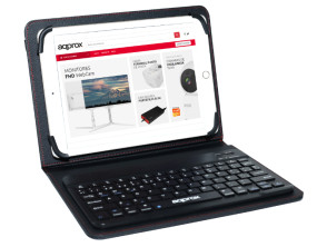 Funda y Teclado Bluetooth para Tablet 9.7''-10.1'' - Calidad Approx