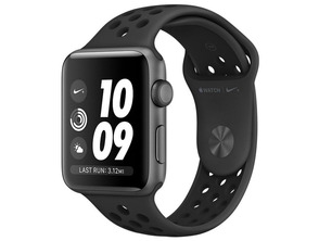 Añadir a la cesta Apple Watch Nike Series 3 38mm GPS Gris Espacial con correa deportiva Negra MTF12QL/A Apple Watch Nike Series 3 38mm GPS Gris Espacial con correa deportiva Negra MTF12QL/A