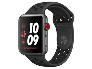 Añadir a la cesta Apple Watch Series 3 Nike+GPS+Cell 38mm Gris Espacial Apple Watch Series 3 Nike+GPS+Cell 38mm Gris Espacial