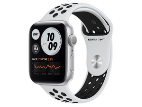 Apple Watch Series 6 GPS/Cellular 44mm Caja Aluminio en Plata Correa Nike Deportiva Platino Puro
