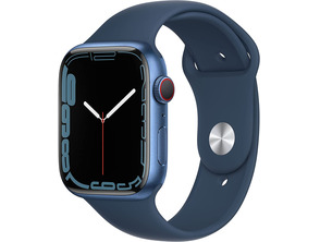 Añadir a la cesta Apple Watch Series 7 GPS/Cellular 45 mm Caja de Aluminio en Azul/Correa deportiva Azul Abismo Apple Watch Series 7 GPS/Cellular 45 mm Caja de Aluminio en Azul/Correa deportiva Azul Abismo