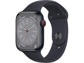 Añadir a la cesta Apple Watch Series 8 GPS/Cellular 45mm Medianoche MNK43TY/A Apple Watch Series 8 GPS/Cellular 45mm Medianoche MNK43TY/A