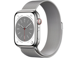 Apple Watch Series 8 GPS/Cellular 45mm Plata/Correa Milanese Loop Plata