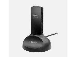 Añadir a la cesta Adaptador USB WIFI 6E APPROX 5400 Mbps con Antena 5Dbi en 6 GHz - Cable Negro Adaptador USB WIFI 6E APPROX 5400 Mbps con Antena 5Dbi en 6 GHz - Cable Negro