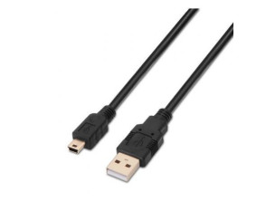 Añadir a la cesta Cable USB 2.0 Aisens 1m - Conexión USB Macho a MiniUSB Macho Cable USB 2.0 Aisens 1m - Conexión USB Macho a MiniUSB Macho