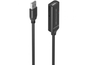 Cable Alargador USB 2.0 Aisens A101-0915, 10m - USB Macho a Hembra