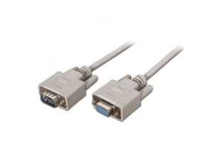 Cable Serie RS232 Aisens - DB9 Macho a DB9 Hembra - 1.6Mbps - 1.8m