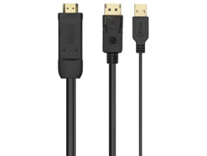 Cable Conversor Aisens A122-0641 HDMI a DisplayPort + USB Macho 2250Mbps 1.8m