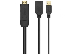 Añadir a la cesta Cable Conversor Aisens 4K HDMI Macho a DisplayPort Hembra y USB Macho 10W 2250Mbps 10cm + 10cm Cable Conversor Aisens 4K HDMI Macho a DisplayPort Hembra y USB Macho 10W 2250Mbps 10cm + 10cm