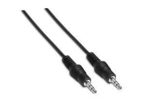 Cable Estéreo Aisens A128-0141 - Jack 3.5mm Macho a Jack 3.5mm Macho - 30cm - Potencia Hasta 0.1W