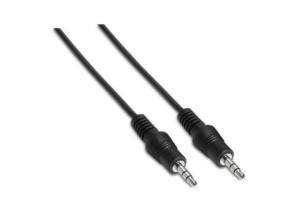 Cable Estéreo Aisens A128-0142 Jack 3.5 Macho - Jack 3.5 Macho/ Hasta 0.1W/ 1.5m