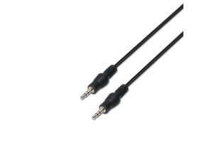 Cable Estéreo Aisens A128-0144/ Jack 3.5 Macho - Jack 3.5 Macho/ Hasta 0.1W/ 10m