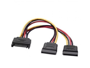 Cable de Alimentación Aisens A131-0353 SATA Macho - 2x SATA Hembra 54W 20cm