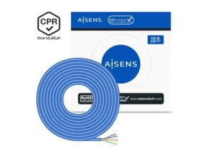Bobina de Cable RJ45 Cat.6 Aisens UTP 100m LSZH CPR Dca AWG24