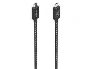 Cable USB 4.0 Tipo-C Aisens A156-0867/ USB Tipo-C Macho - USB Tipo-C Macho/ Hasta 240W/ 40Gbps/ 1m - Gris