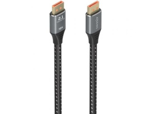 Cable DisplayPort 2.1 16K Aisens A158-0901/ DisplayPort Macho - DisplayPort Macho/ 80Gbps/ 1m - Negro