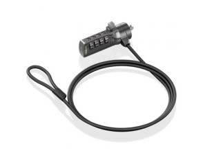 Cable de Seguridad para Portátiles Aisens ASLK-D40N03-BK - 1.5m