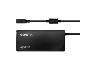 AISENS ASLC-90WAUTO-BK 90W USB Negro - Cargador para portátil - Voltaje 15-20V