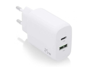 Cargador de Pared Aisens A110-0758 con 1xUSB Tipo-C y 1xUSB
