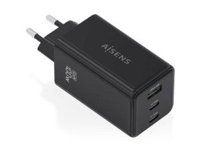 Cargador de Pared GaN Aisens ASCH-100W3P052-BK con Tecnología Avanzada