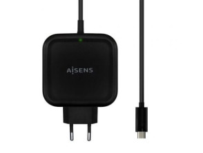 Añadir a la cesta Cargador de Pared Aisens ASCH-1PD65WL-BK con USB Tipo-C Cargador de Pared Aisens ASCH-1PD65WL-BK con USB Tipo-C