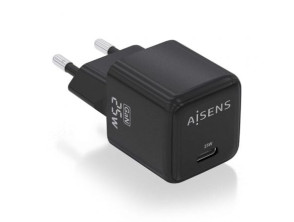 Añadir a la cesta Cargador de Pared GaN Aisens ASCH-25W1P013-BK con 1xUSB Tipo-C Cargador de Pared GaN Aisens ASCH-25W1P013-BK con 1xUSB Tipo-C