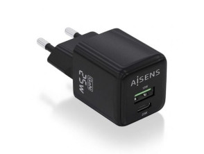 Añadir a la cesta Cargador de Pared GaN Aisens ASCH-25W2P015-BK Tipo-C USB para Smartphones Cargador de Pared GaN Aisens ASCH-25W2P015-BK Tipo-C USB para Smartphones