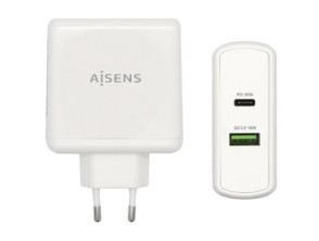 Añadir a la cesta Cargador de Pared Aisens ASCH-2PD30QC-W/ 1xUSB Tipo-C/ 1x USB Cargador de Pared Aisens ASCH-2PD30QC-W/ 1xUSB Tipo-C/ 1x USB