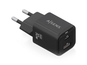 Añadir a la cesta Cargador de Pared GaN Aisens ASCH-30W2P021-BK con USB Tipo-C - Accesorio Smartphone Cargador de Pared GaN Aisens ASCH-30W2P021-BK con USB Tipo-C - Accesorio Smartphone