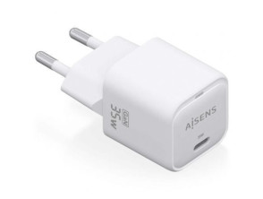 Cargador de Pared GaN Aisens ASCH-35W1P022-W/ con 1xUSB Tipo-C