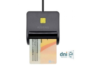 Lector de DNI USB 2.0 Aisens ASCR-SN01-BK
