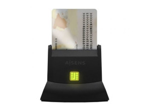 Lector de DNI y Tarjetas USB 2.0 Aisens ASCR-SN05-BK
