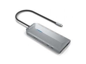 Docking USB Tipo-C Aisens ASUC-12P005-GR con 2xHDMI 4K, 3xUSB, 2xUSB Tipo-C, RJ45, Audio, Lector Tarjetas, Jack, USB Tipo-C PD