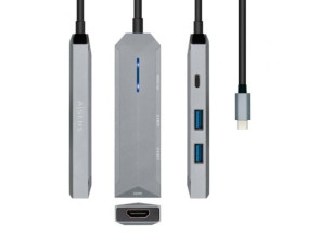 Añadir a la cesta Docking USB Tipo-C Aisens ASUC-4P002-GR con HDMI 4K y USB-C PD - Conectividad Versátil Docking USB Tipo-C Aisens ASUC-4P002-GR con HDMI 4K y USB-C PD - Conectividad Versátil