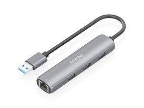 Añadir a la cesta Hub USB Aisens ASUC-4P034-GR con 3 puertos USB y 1 puerto RJ45 Hub USB Aisens ASUC-4P034-GR con 3 puertos USB y 1 puerto RJ45