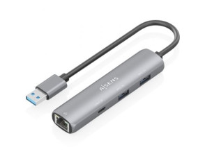 Añadir a la cesta Hub USB Aisens ASUC-4P035-GR con 1xUSB Tipo-C, 2xUSB y 1xRJ45 Hub USB Aisens ASUC-4P035-GR con 1xUSB Tipo-C, 2xUSB y 1xRJ45
