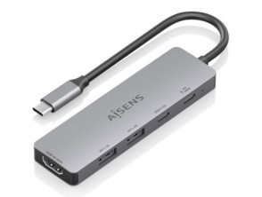 Añadir a la cesta Docking USB Tipo-C Aisens ASUC-5P028-GR con 1xHDMI 4K y 2xUSB Docking USB Tipo-C Aisens ASUC-5P028-GR con 1xHDMI 4K y 2xUSB