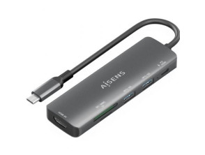 Añadir a la cesta Docking USB Tipo-C Aisens ASUC-6P023-GR HDMI 4K USB Tipo-C PD Lector Tarjetas Docking USB Tipo-C Aisens ASUC-6P023-GR HDMI 4K USB Tipo-C PD Lector Tarjetas